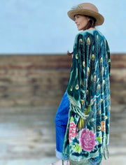 ENCHANTED PEACOCK KIMONO