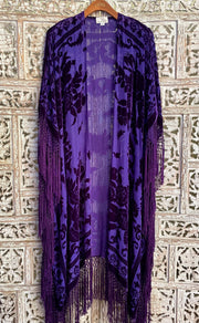 THE FLORENCE CAFTAN IN AUBERGINE