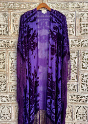 THE FLORENCE CAFTAN IN AUBERGINE