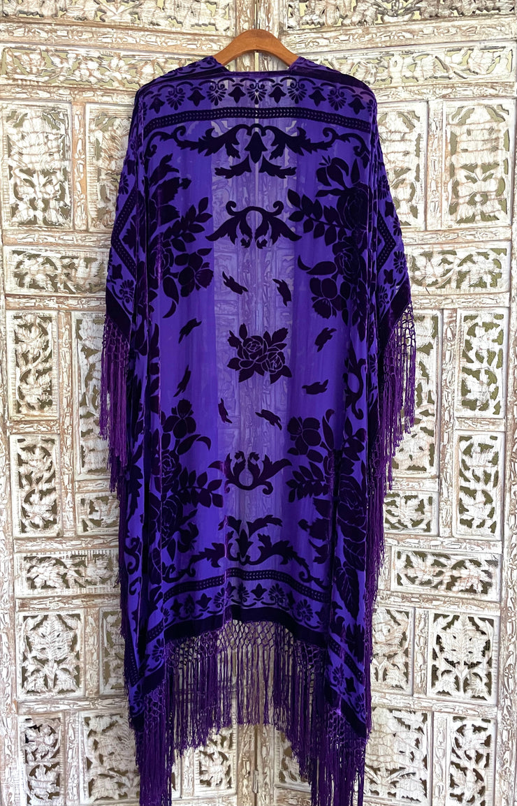 THE FLORENCE CAFTAN IN AUBERGINE