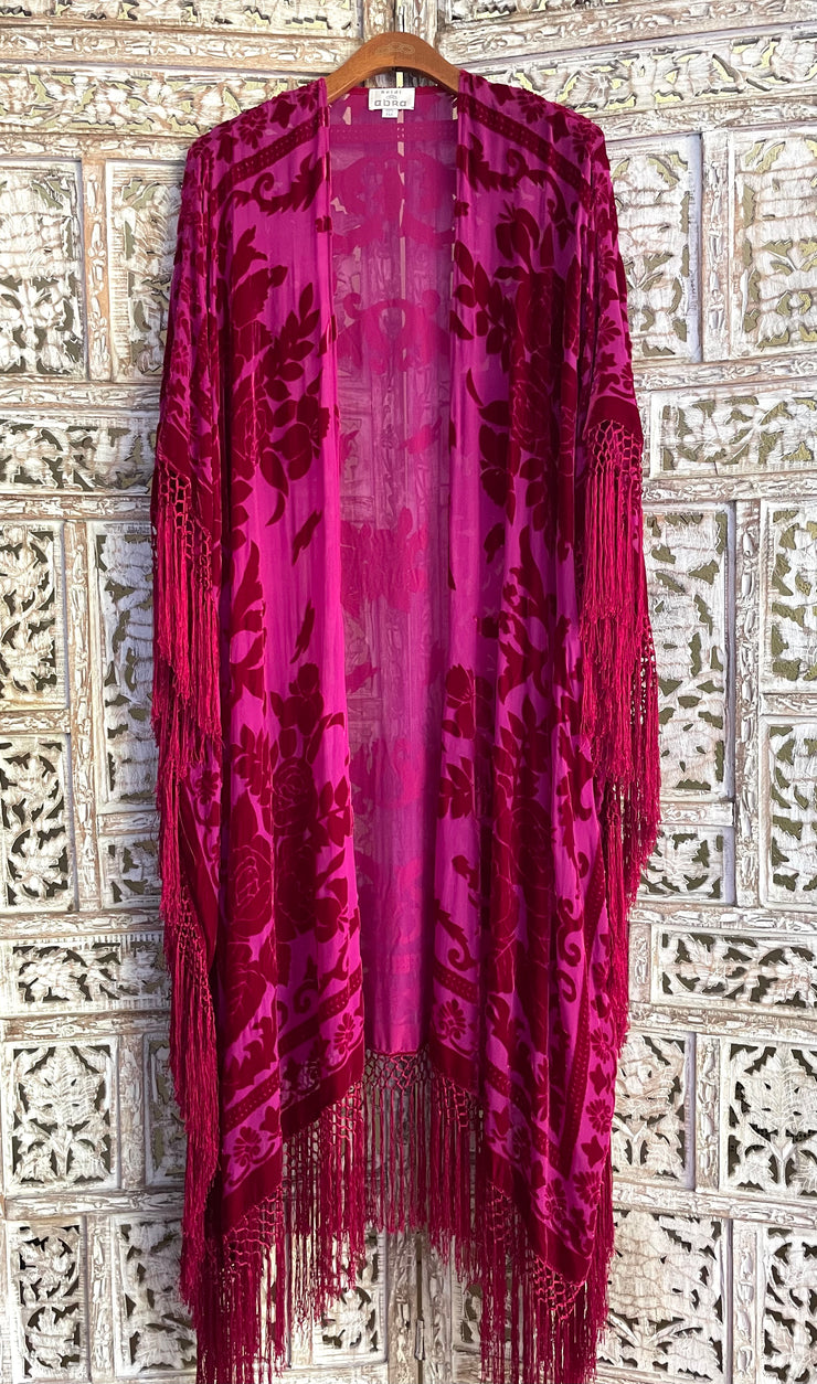 THE FLORENCE CAFTAN IN FUCHSIA