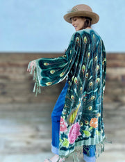 ENCHANTED PEACOCK KIMONO