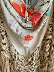 THE POPPY GARDEN PIANO SHAWL BAG