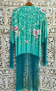 JADE SECRET GARDEN SILK KIMONO