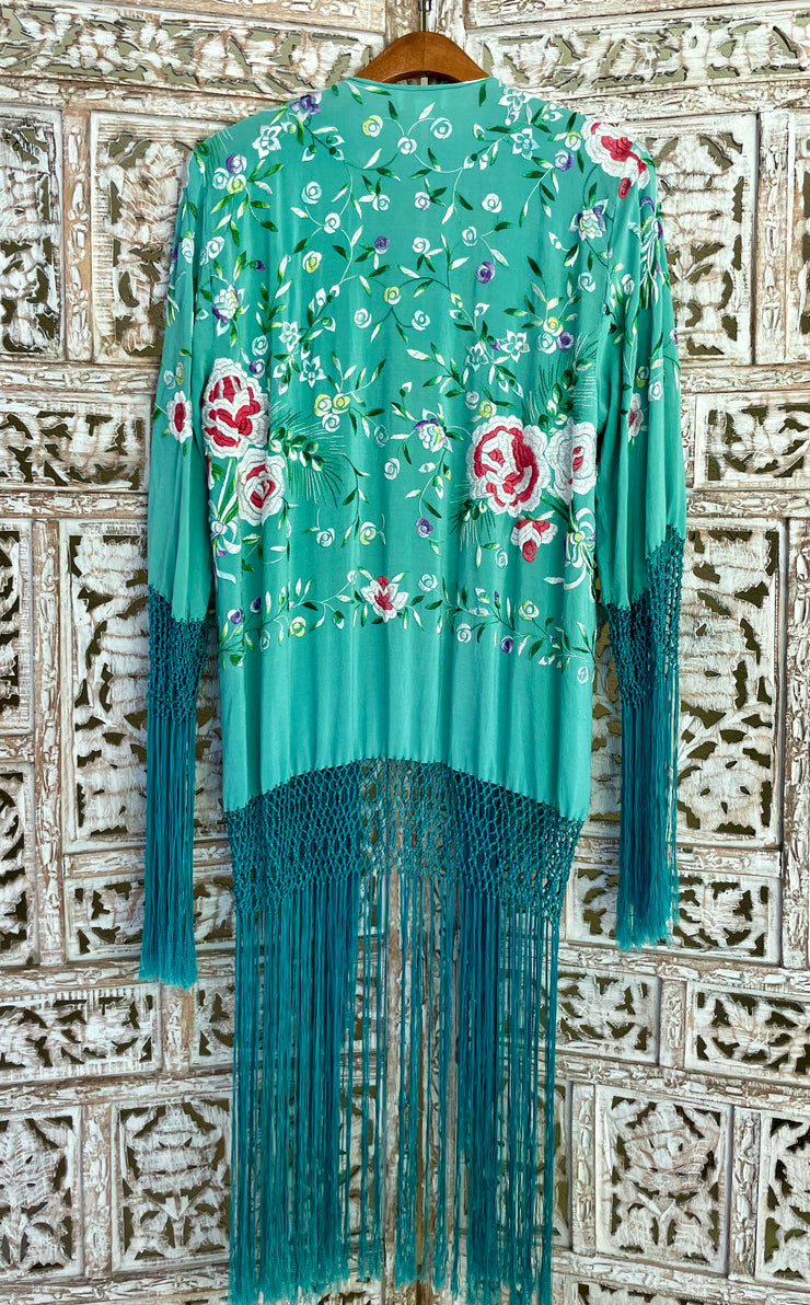 JADE SECRET GARDEN SILK KIMONO
