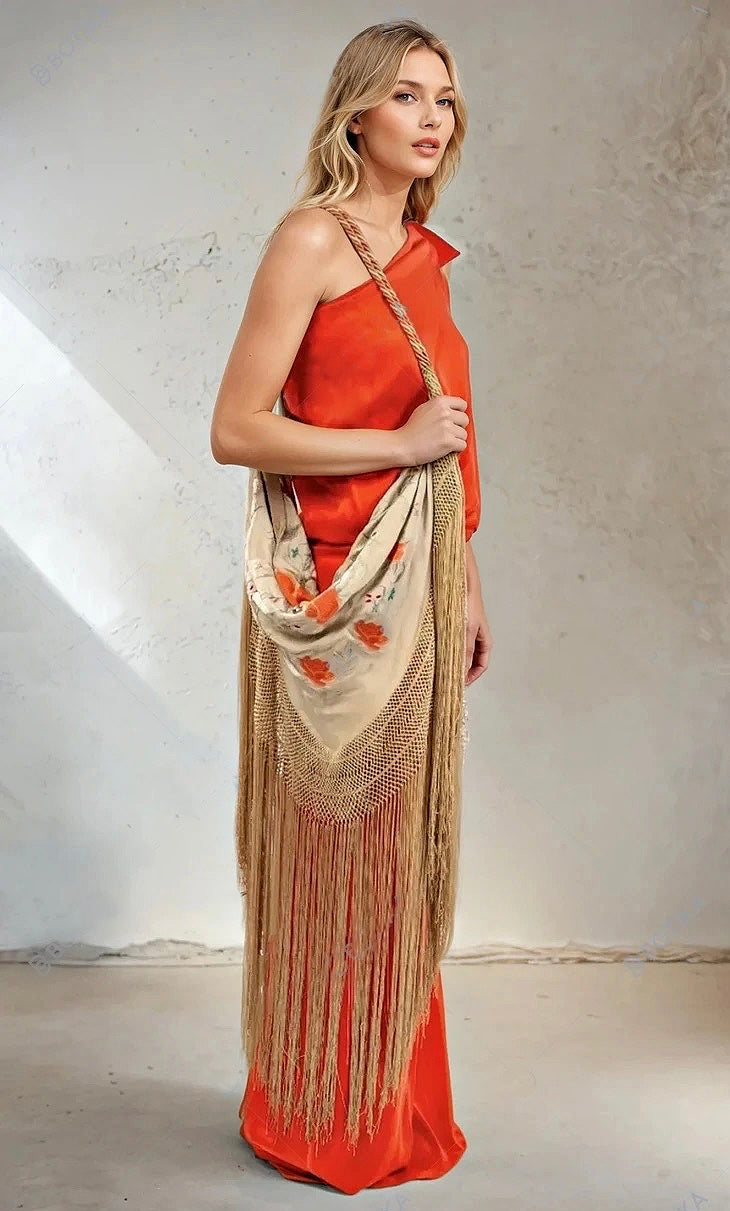 THE POPPY GARDEN PIANO SHAWL BAG