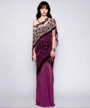 THE RHIANNON SHAWL IN PLUM