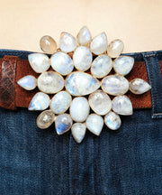 MOONDANCE MOONSTONE BELT BUCKLE - Heidi Abra