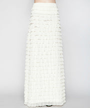 THE CAMILLE MAXI SKIRT IN IVORY - Heidi Abra